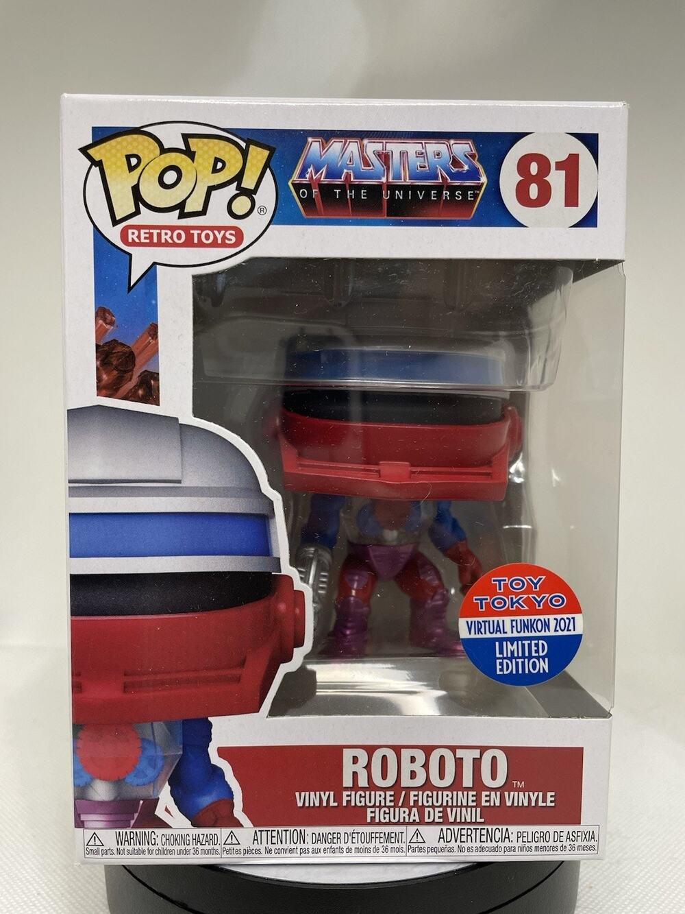 Funko Pop! Vinyl: Masters of the Universe - Roboto - Toy Tokyo Virtual Funkon 81